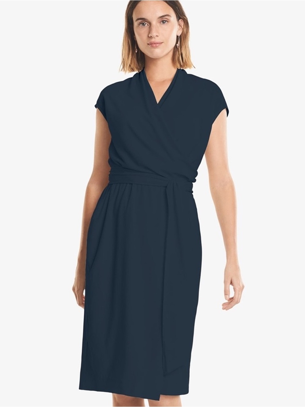 MM LaFleur - Hailey Dress in Wave Crepe - River